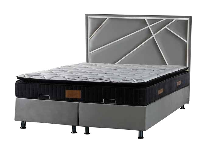 LIT COFFRE OSLO GRIS