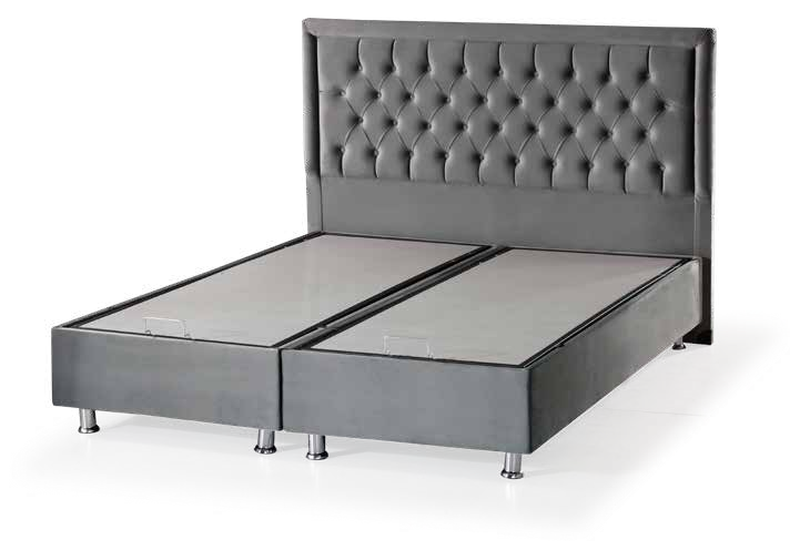 LIT COFFRE ROMA GRIS