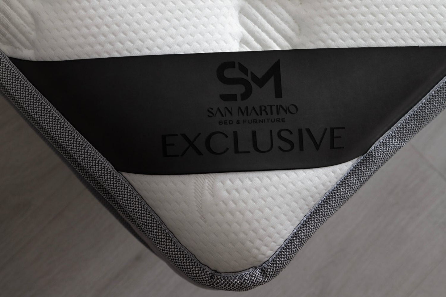 Matelas San Martino Exclusif Ressorts Gris - 32 cm avec surmatelas Intégré 180x200